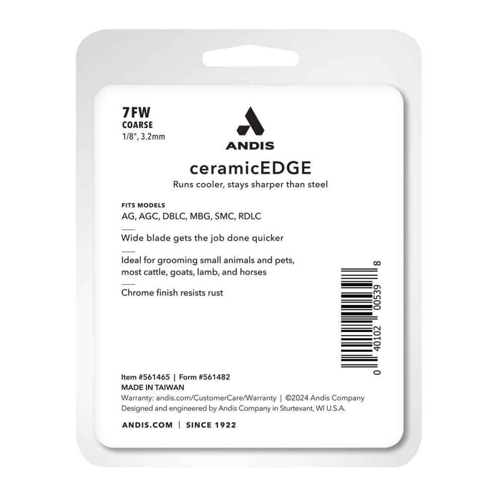 Andis ceramicEDGE #7FW Coarse Wide Blade