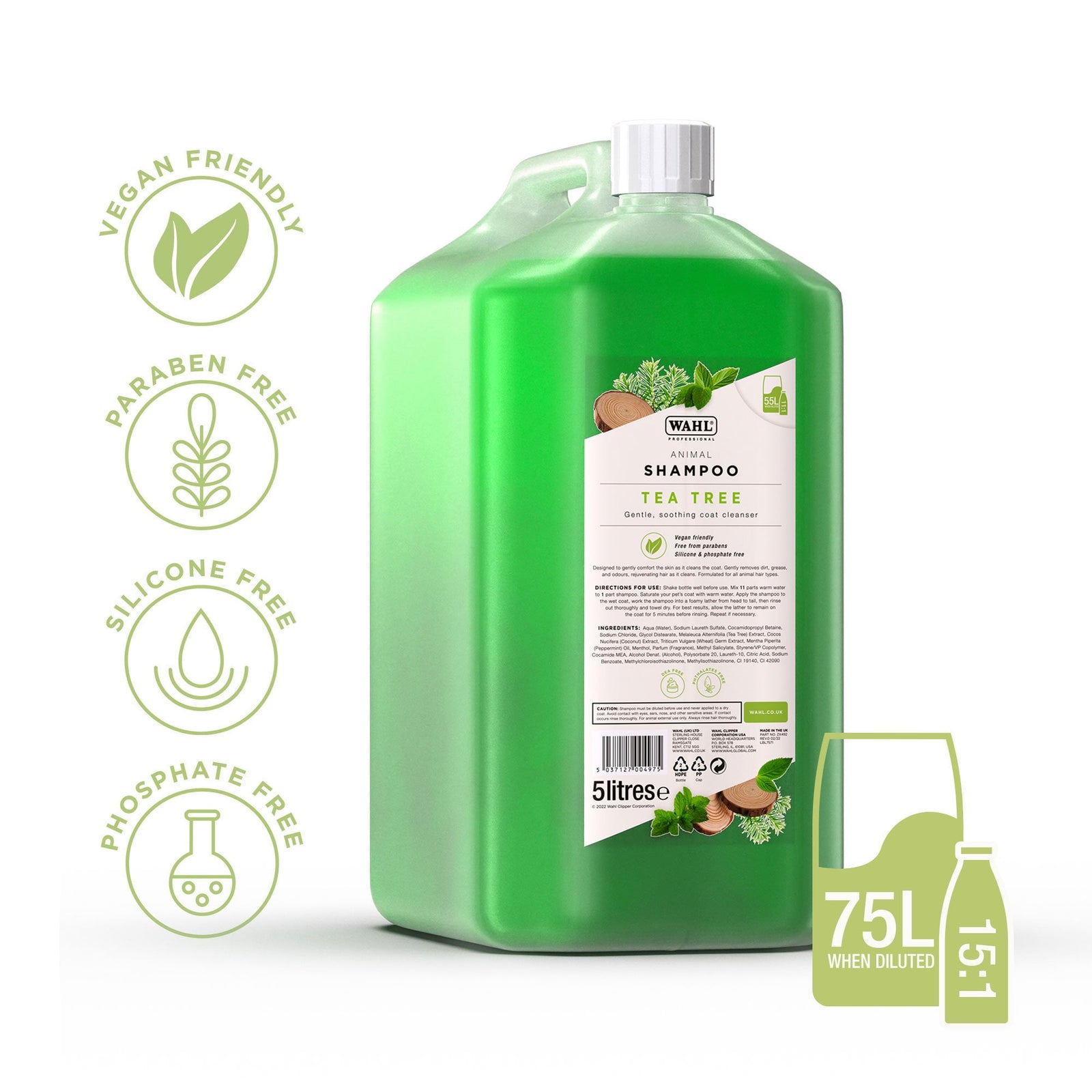 Wahl Tea Tree Shampoo 5L