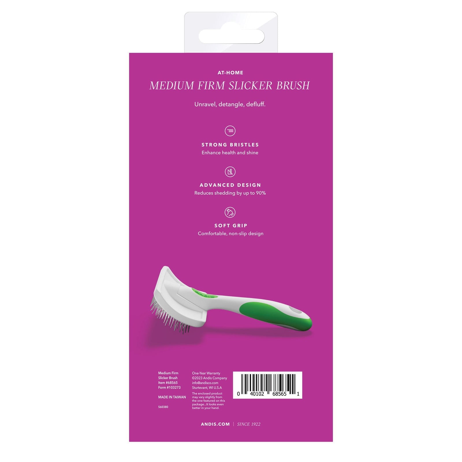 Andis Medium Firm Slicker Brush