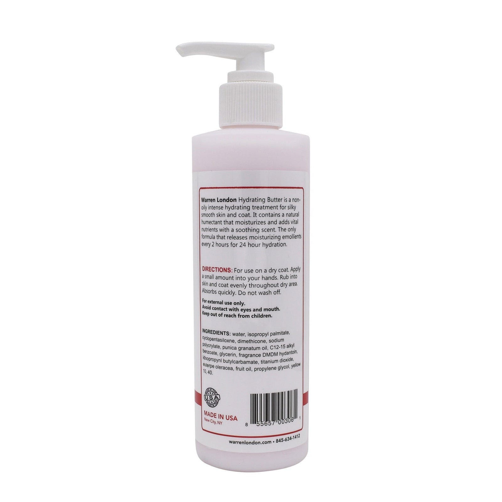 Warren London Hydrating Butter 240ml - Pomegranate & Acai
