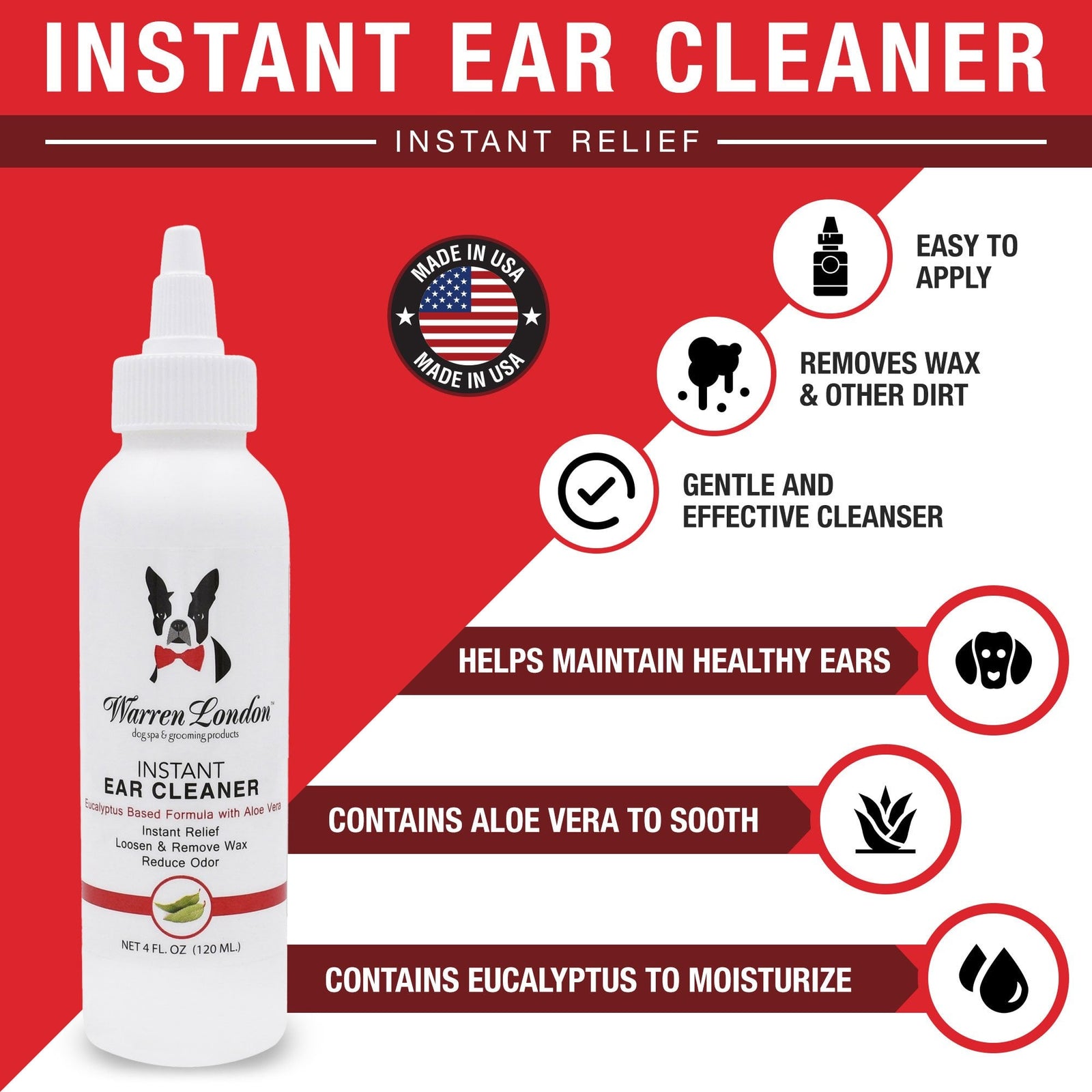 Warren London Instant Ear Cleaner 120ml