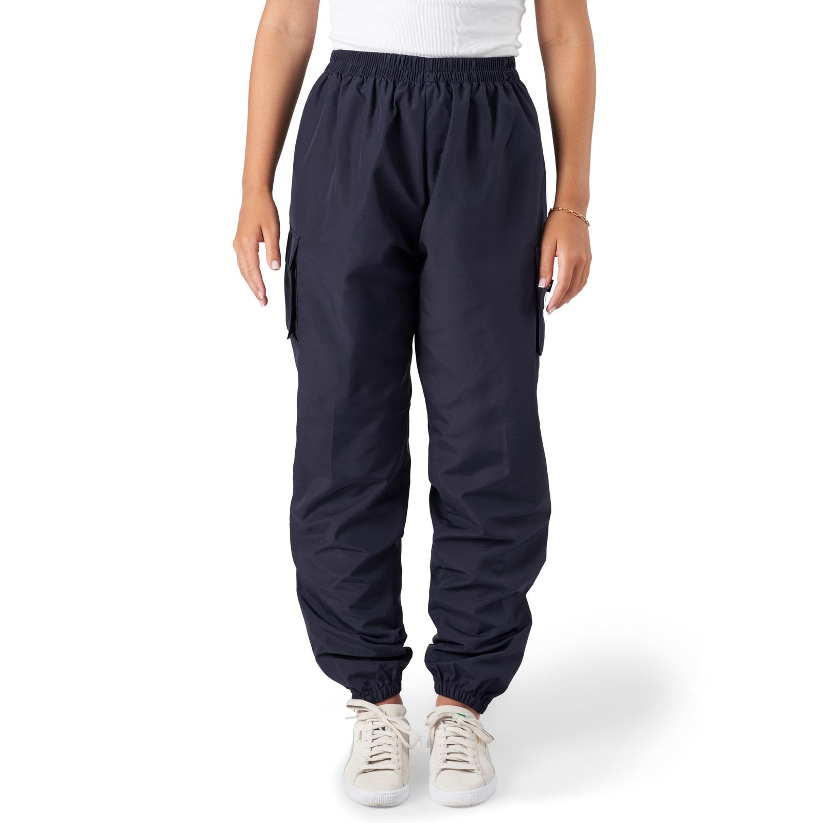 Groomers Cargo Trousers with Cuffed Hem Navy