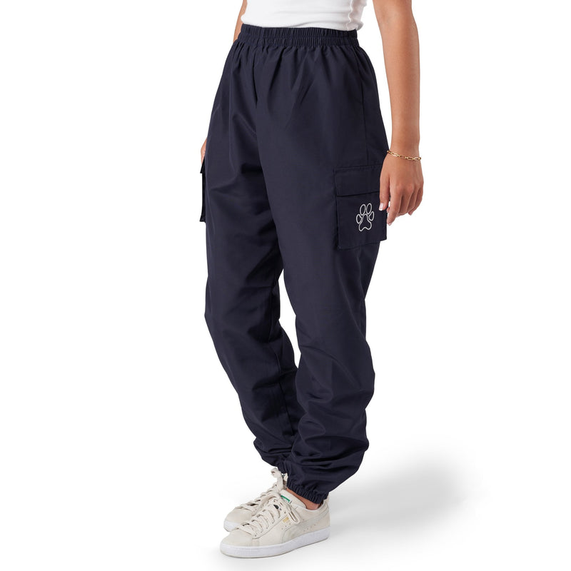 Groomers Cargo Trousers with Cuffed Hem Navy