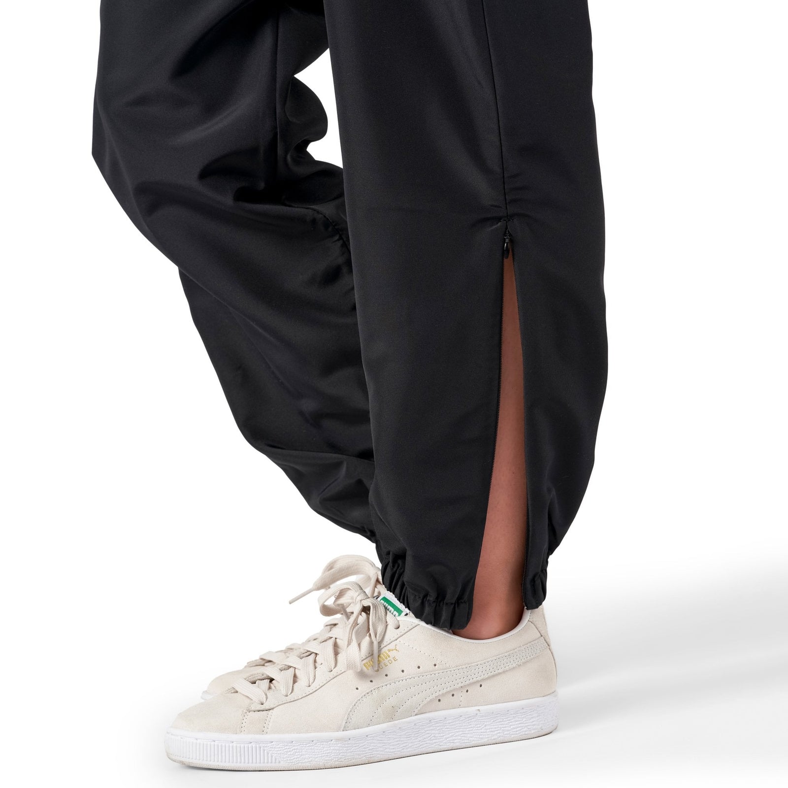 Groomers Cargo Trousers with Cuffed Hem Black
