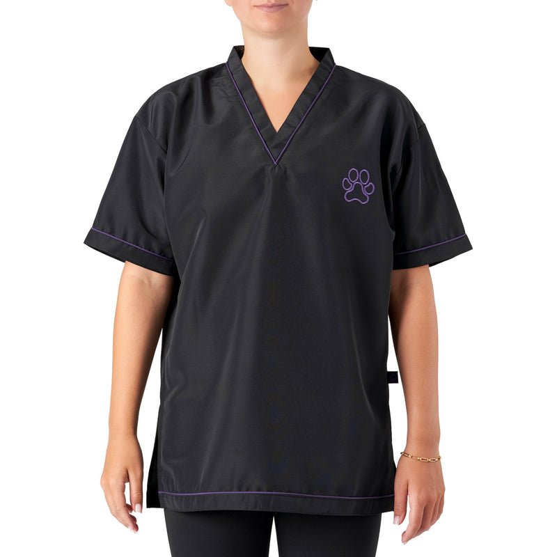 Groomers V-Neck Tunic Black/Purple