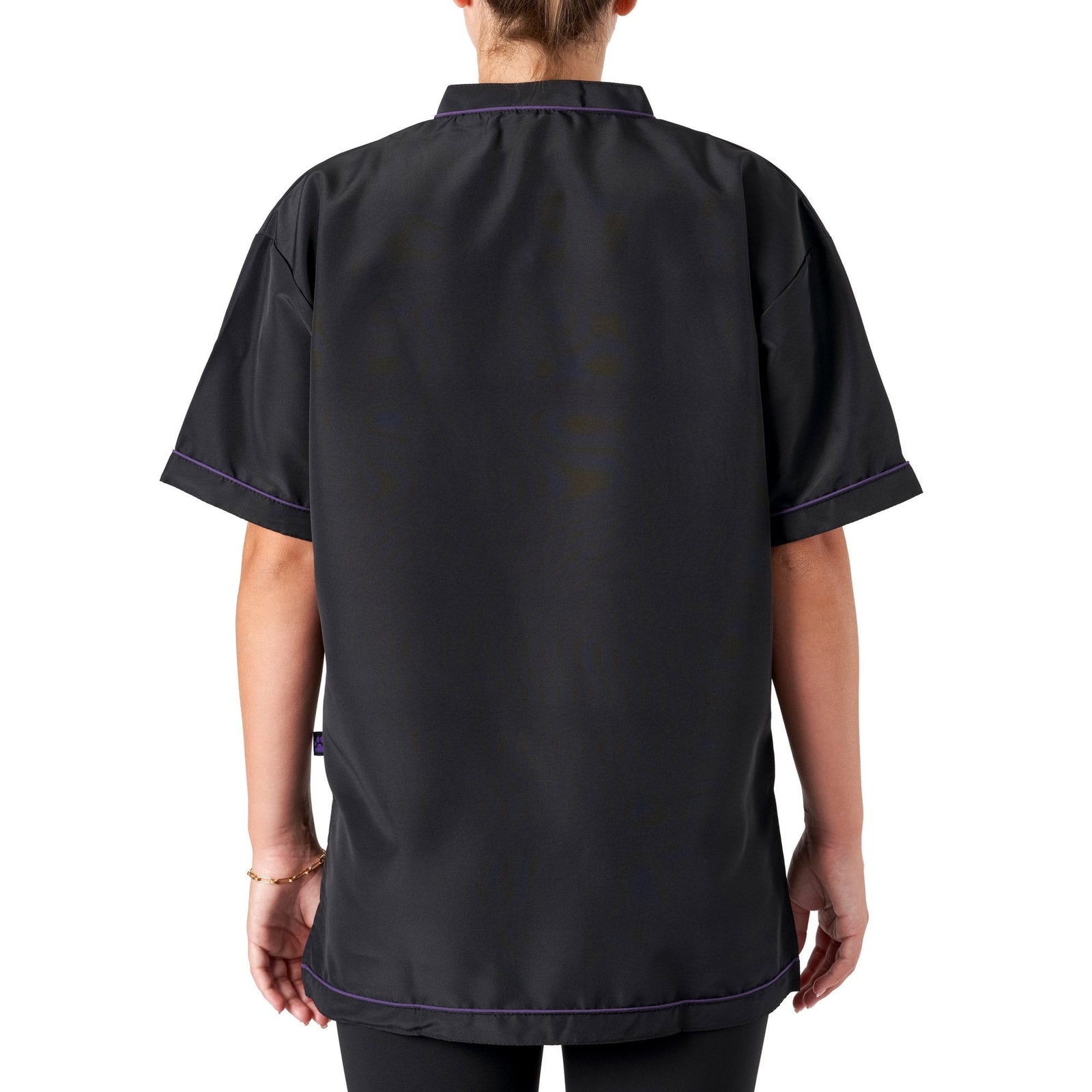 Groomers V-Neck Tunic Black/Purple