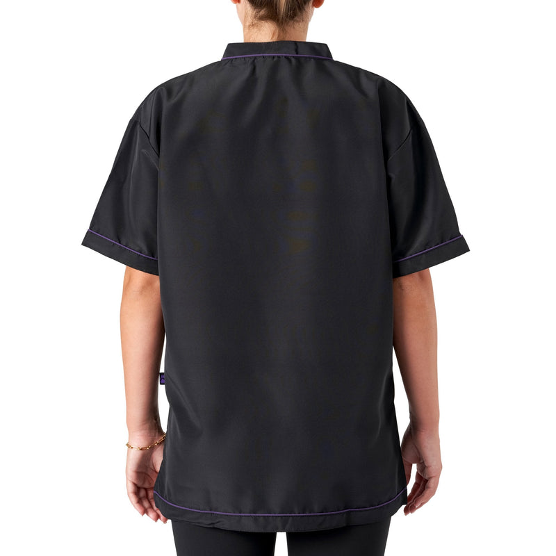 Groomers V-Neck Tunic Black/Purple