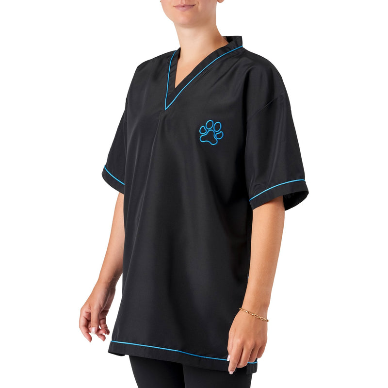 Groomers V-Neck Tunic Black/Blue