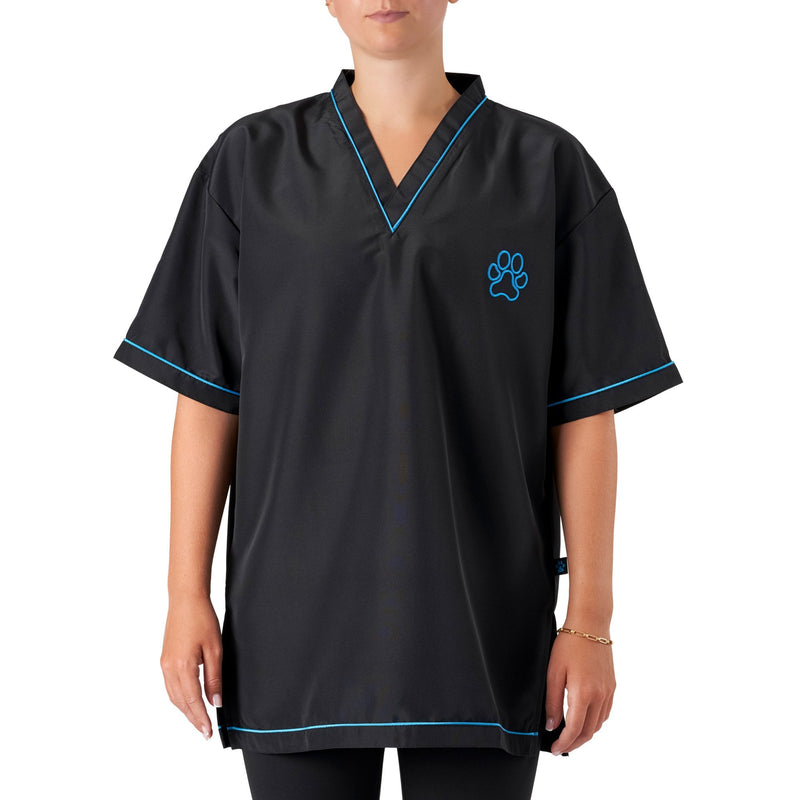 Groomers V-Neck Tunic Black/Blue