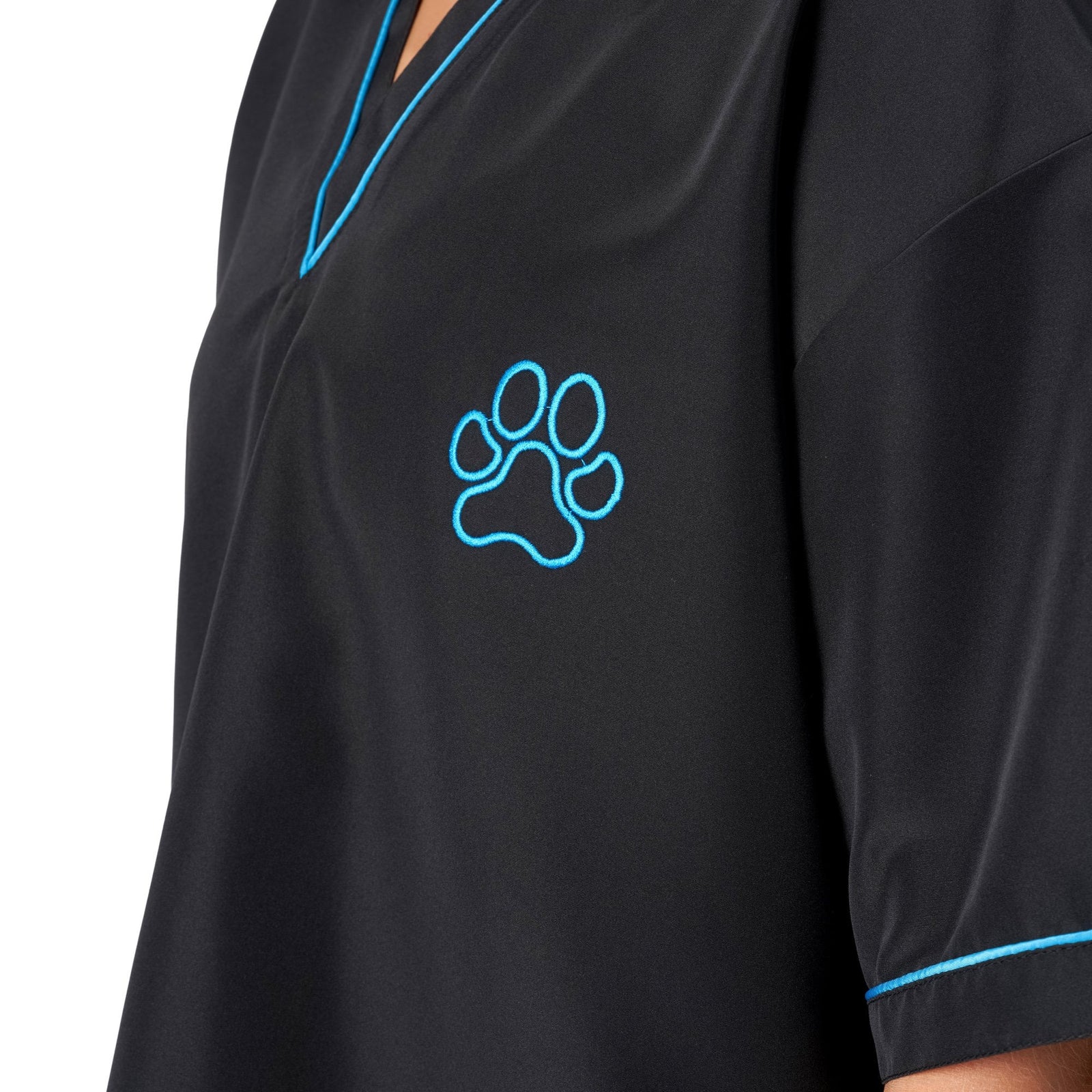Groomers V-Neck Tunic Black/Blue