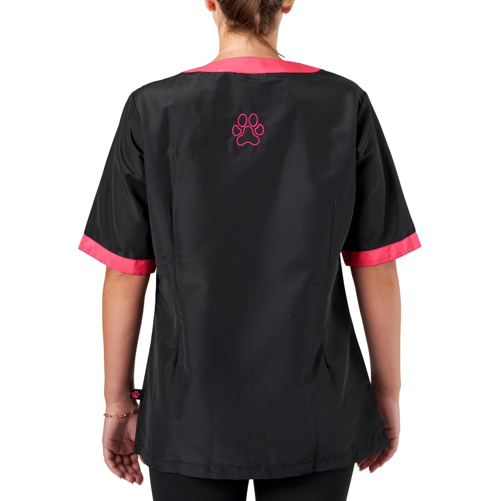 Amelia Boat Neck Jacket Black/Pink