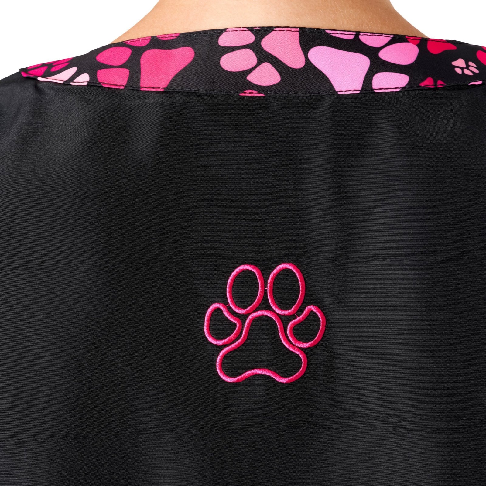 Amelia Boat Neck Jacket Black/Pink Paw