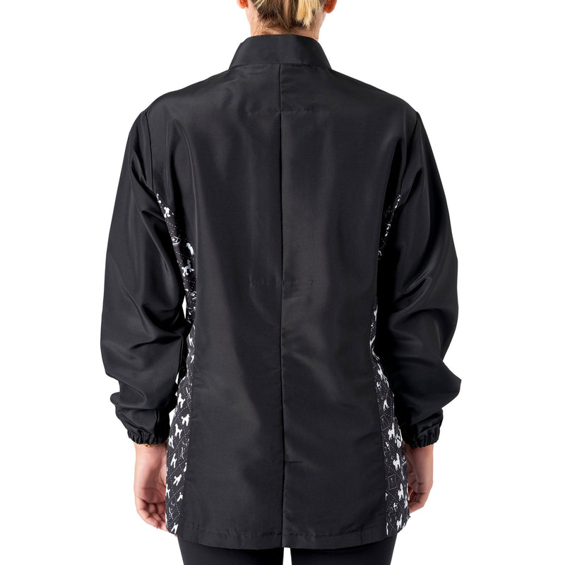 Groomers Penny Poodle Long Sleeve Mandarin Collar Tunic Black/Bling