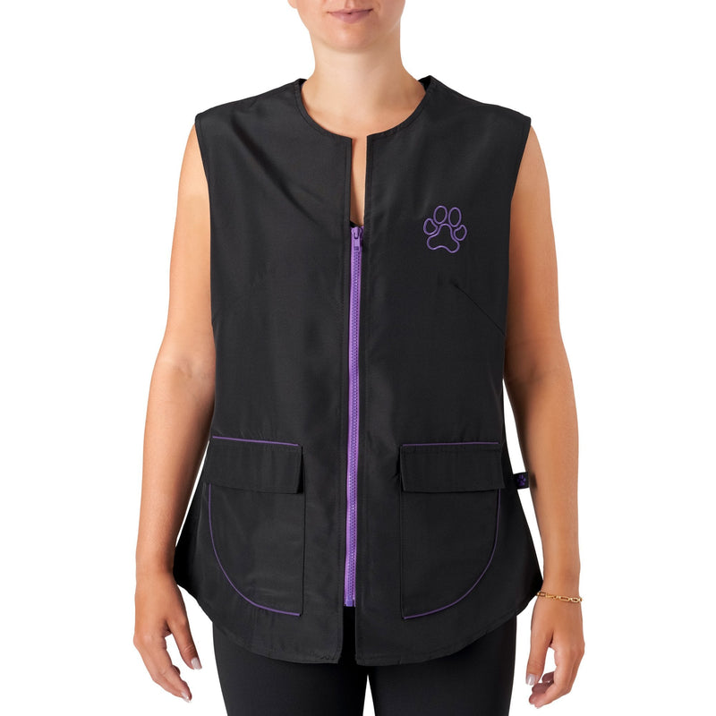 Groomers Winnie Waistcoat Black/Purple