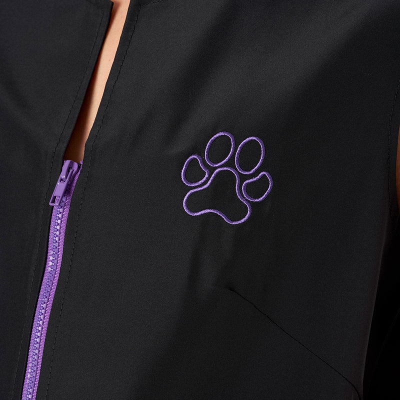 Groomers Winnie Waistcoat Black/Purple