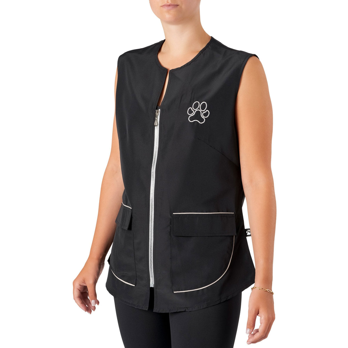 Winnie Waistcoat Black Silver