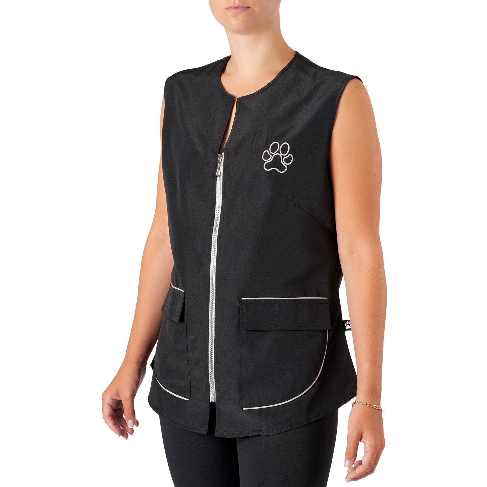 Groomers Winnie Waistcoat Black/Silver