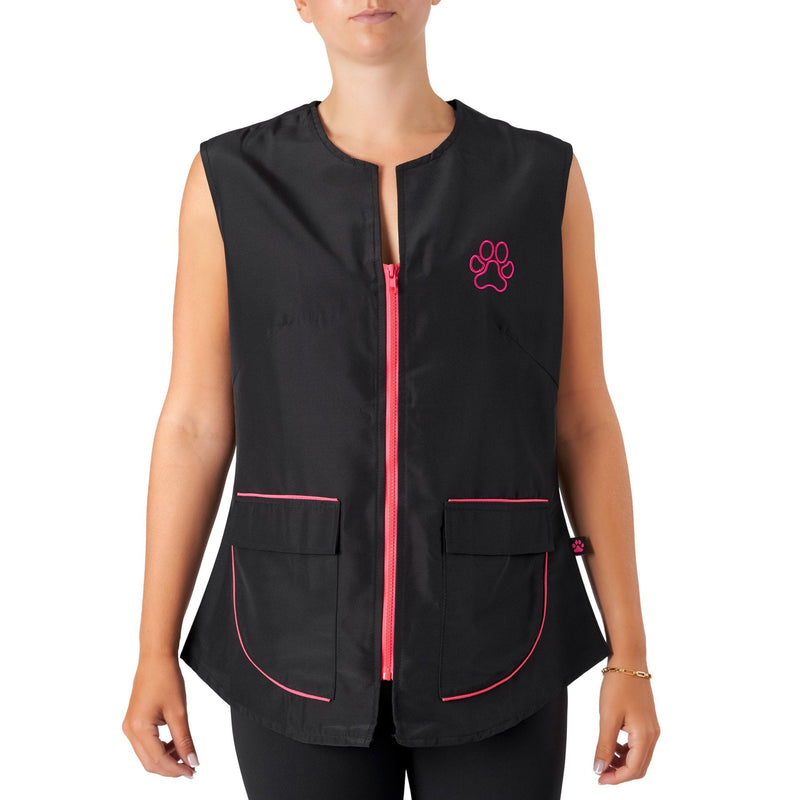 Groomers Winnie Waistcoat Black/Pink