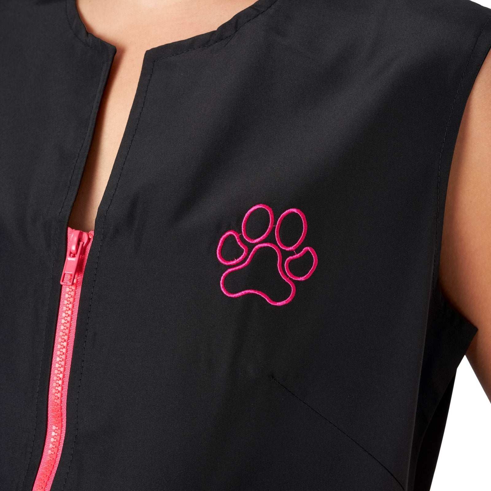 Groomers Winnie Waistcoat Black/Pink