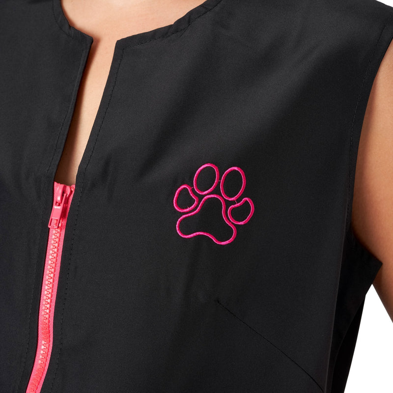 Groomers Winnie Waistcoat Black/Pink