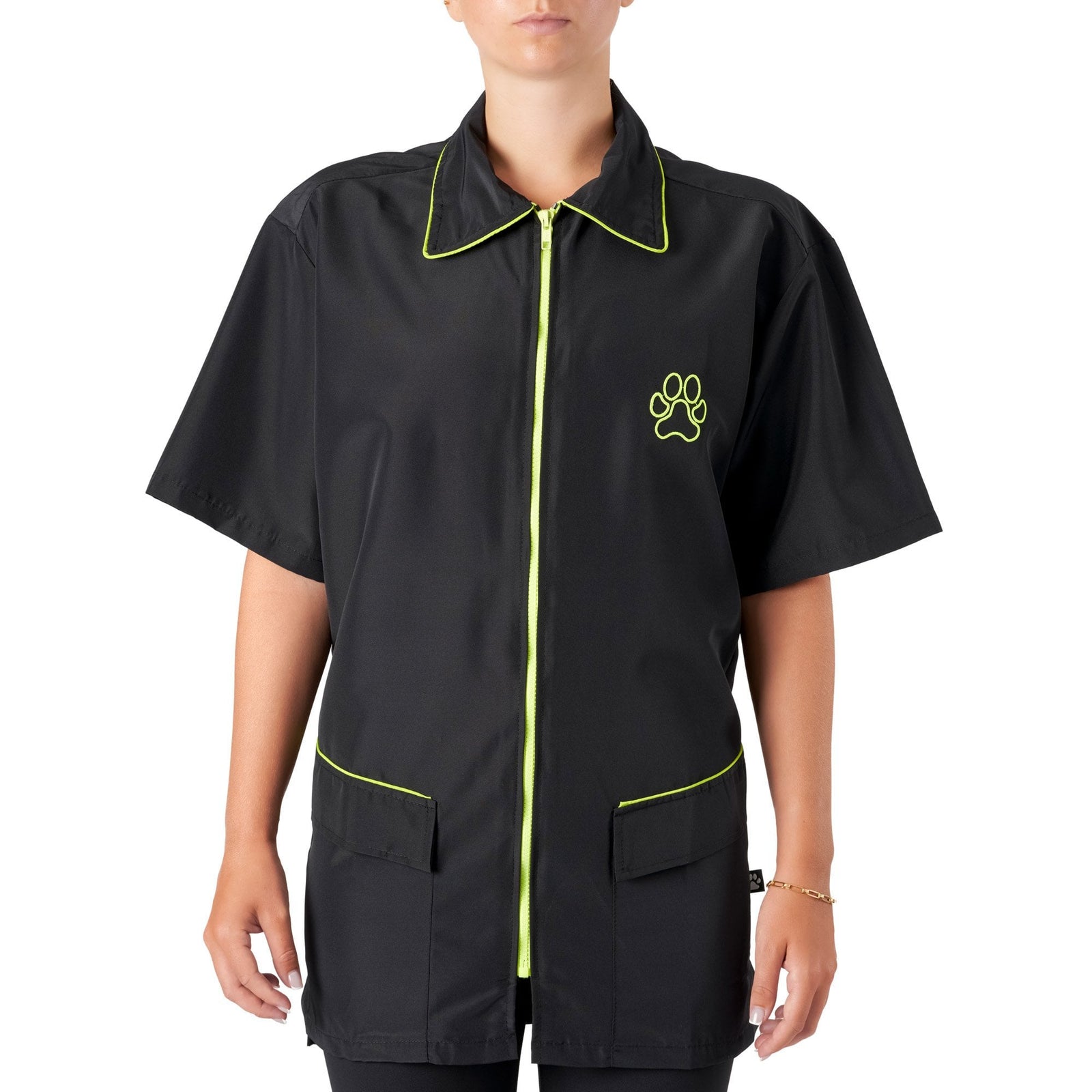 Groomers Buddy Short Sleeve Jacket Black/Neon