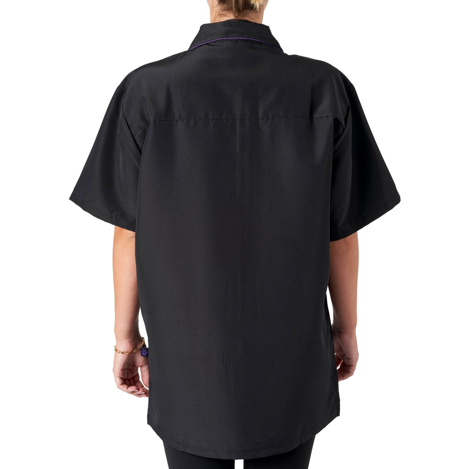 Groomers Buddy Short Sleeve Jacket Black/Purple