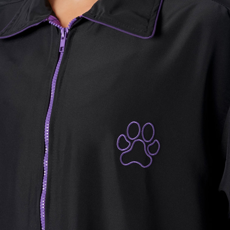 Groomers Buddy Short Sleeve Jacket Black/Purple