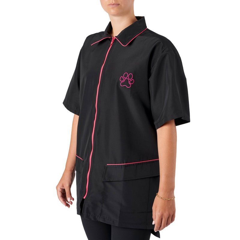 Groomers Buddy Short Sleeve Jacket Black/Pink