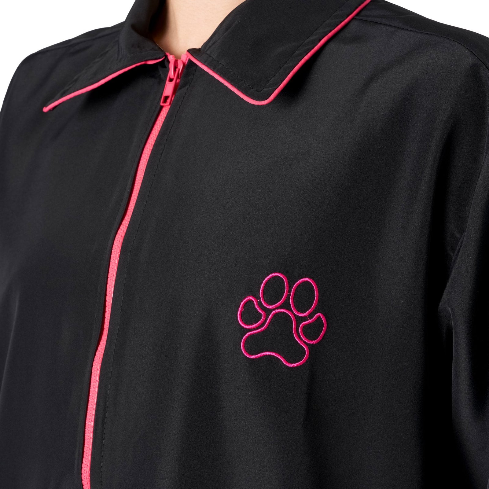 Groomers Buddy Short Sleeve Jacket Black/Pink