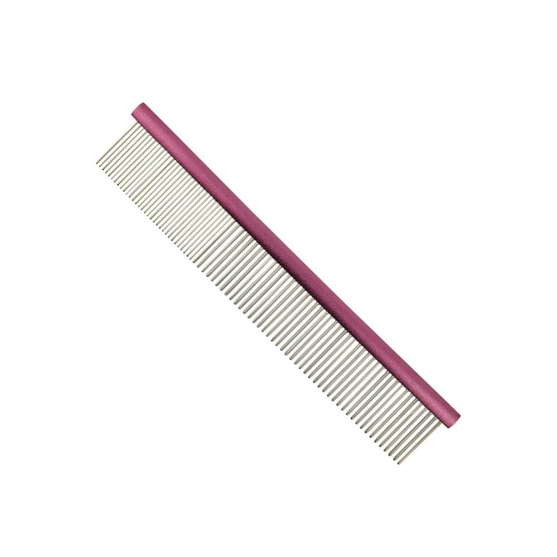 Groomers Combination Comb 25cm Pink