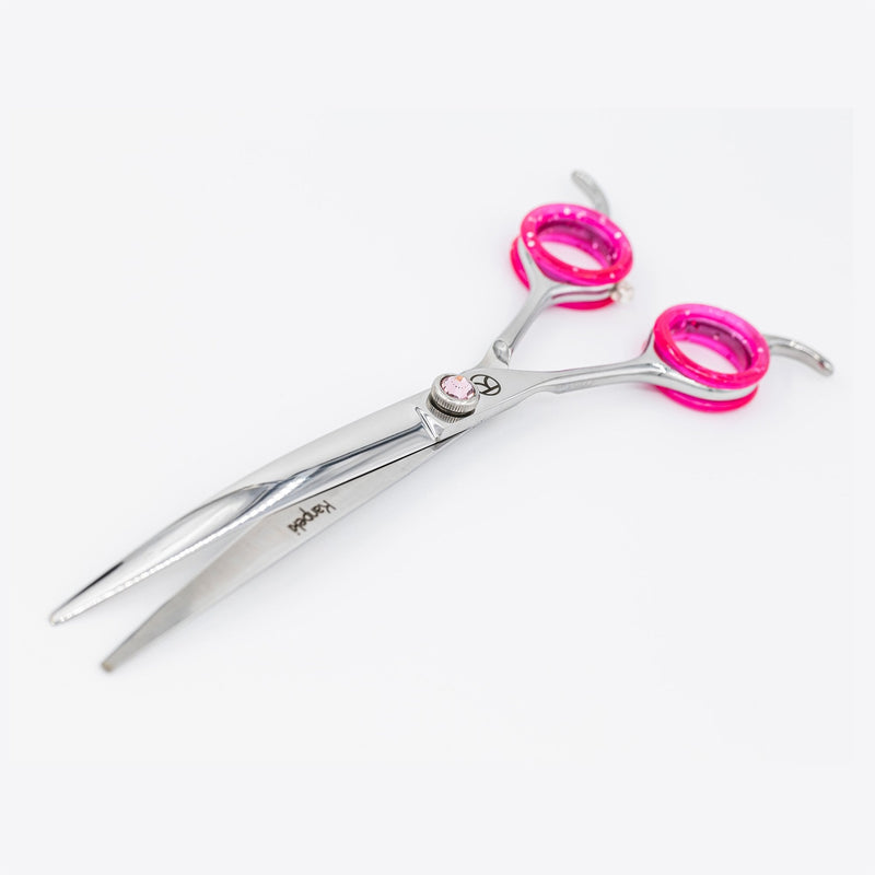 Kanpeki Curved Pink 7.5" Left-Handed Scissors