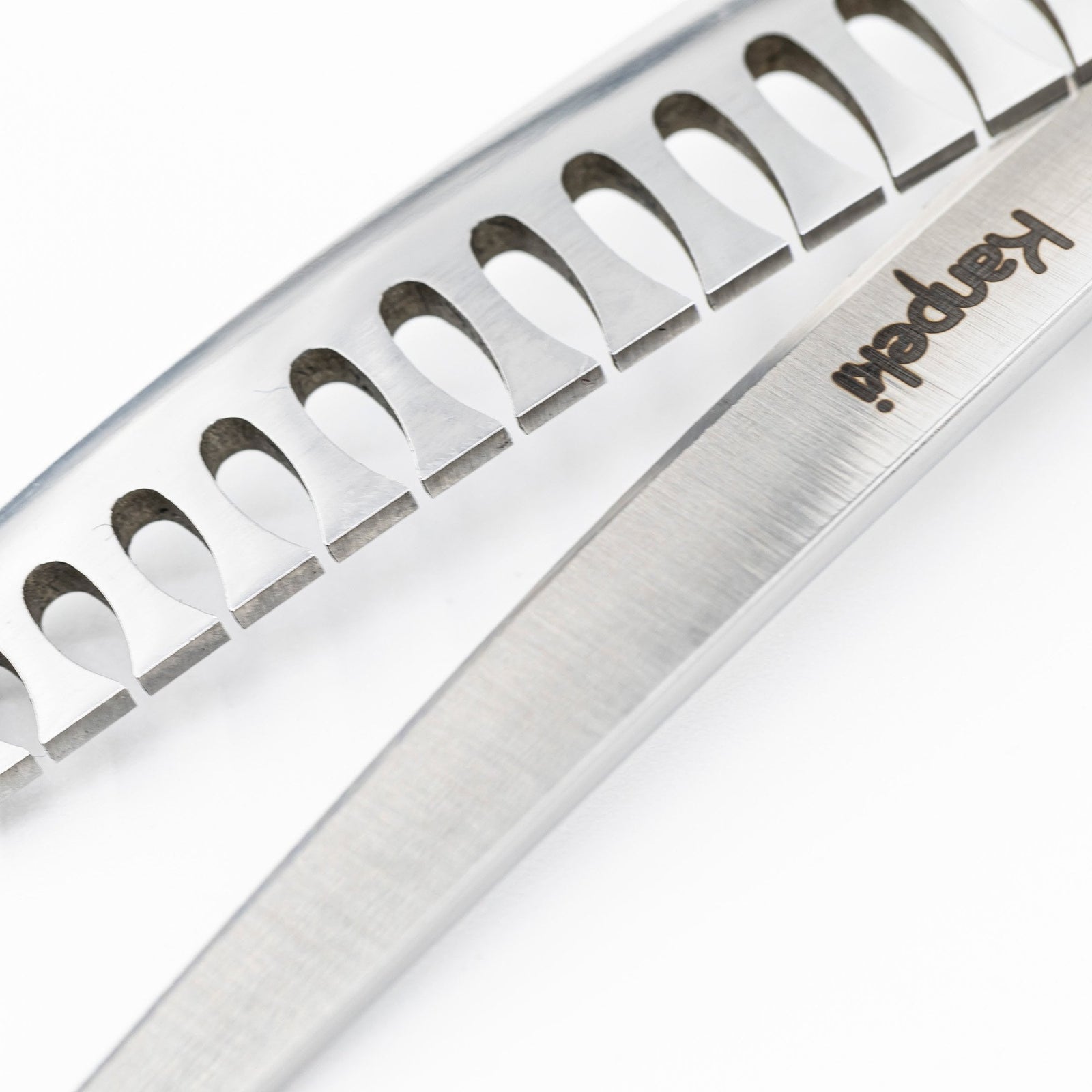 Kanpeki Curved Pink 6.5" Left-Handed 18T Chunker Scissors