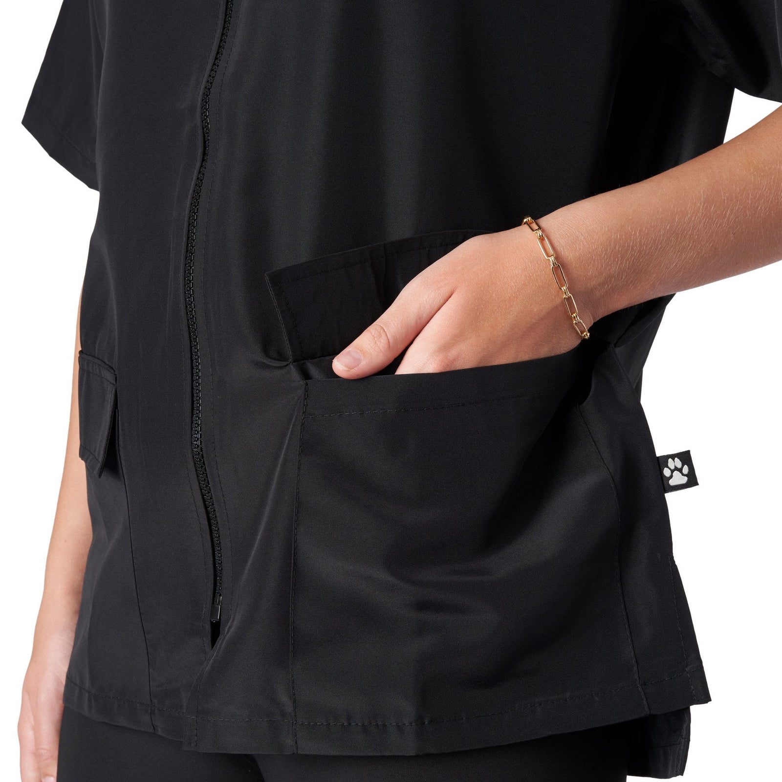 Groomers Buddy Short Sleeve Jacket Black/Black