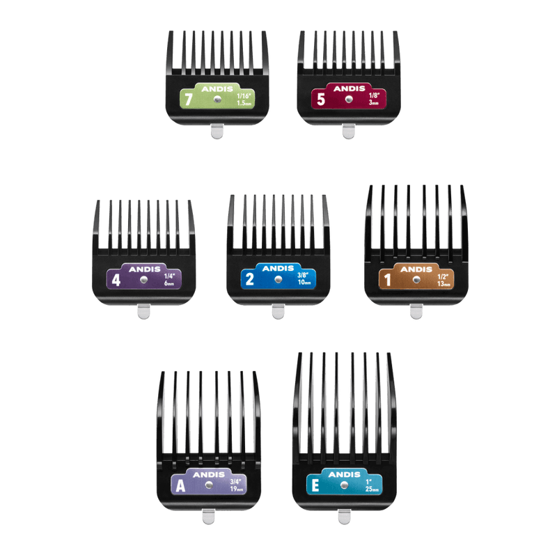 Andis 7-Piece Detachable Blade Attachment Comb Set