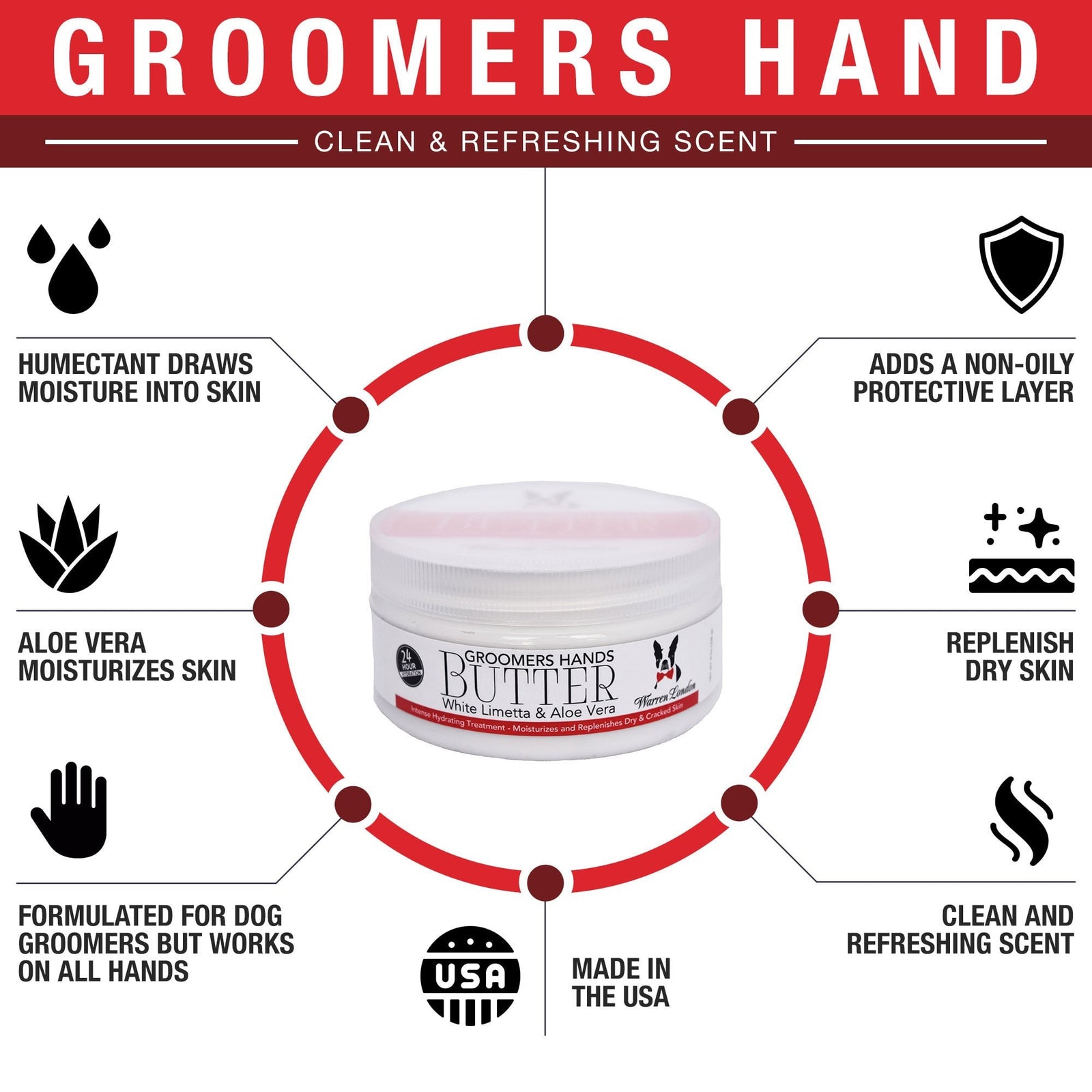 Warren London Groomers Hands Butter 237ml