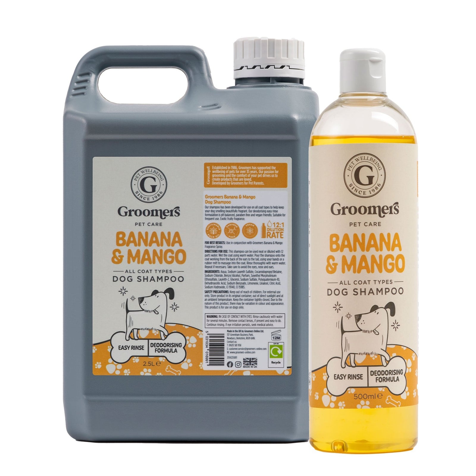 Groomers Banana & Mango Dog Shampoo