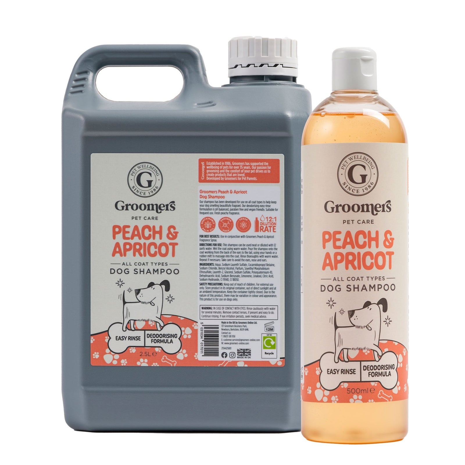 Groomers Peach & Apricot Dog Shampoo