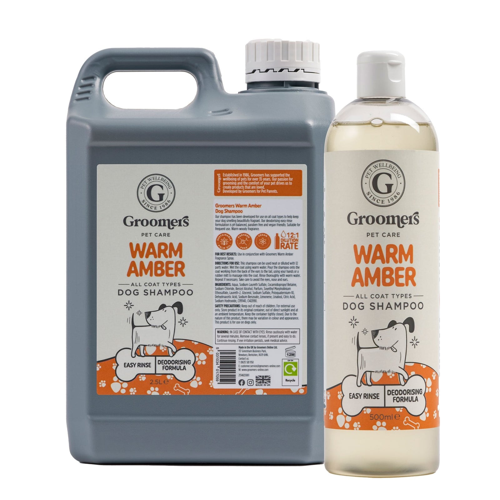 Groomers Warm Amber Dog Shampoo