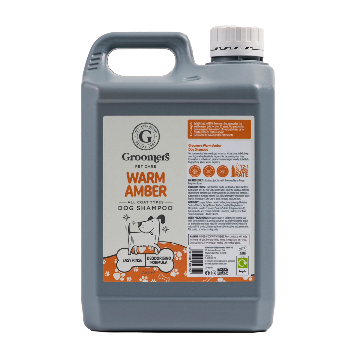 Warm Amber Dog Shampoo