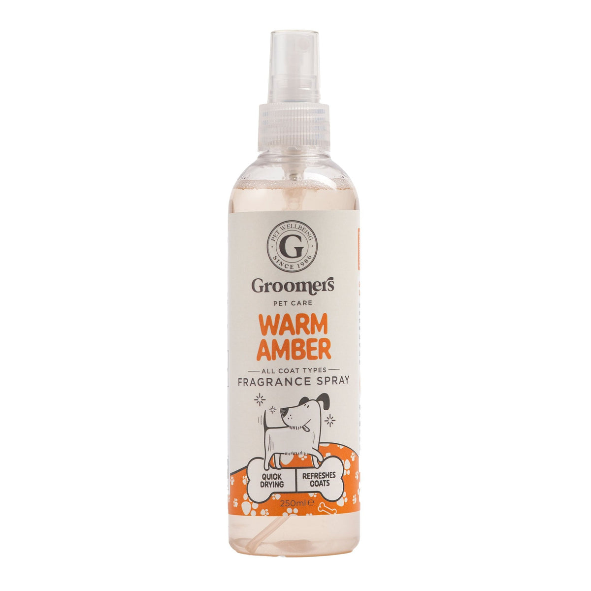 Groomers Warm Amber Fragrance Spray for Pets