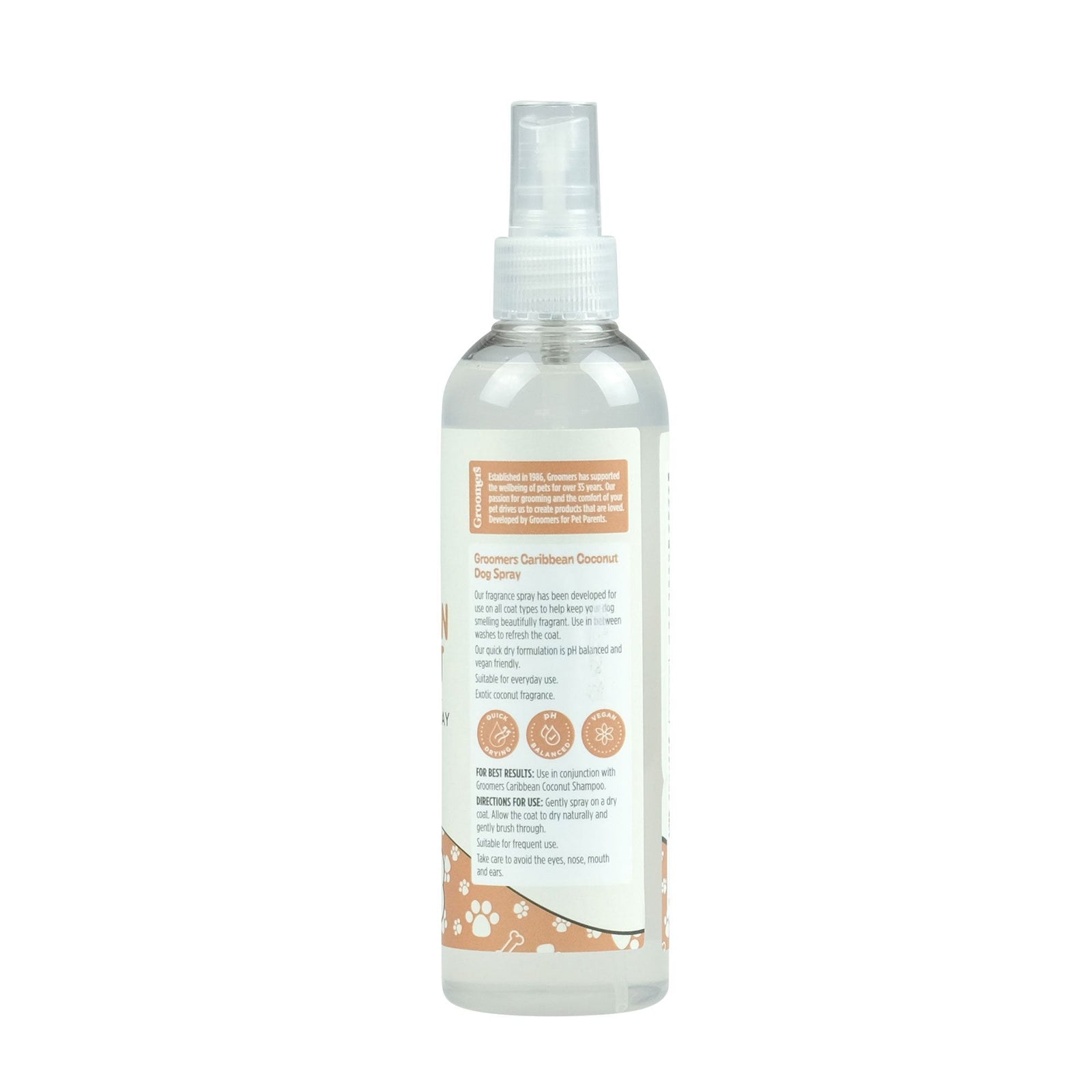 Groomers Caribbean Coconut Fragrance Spray