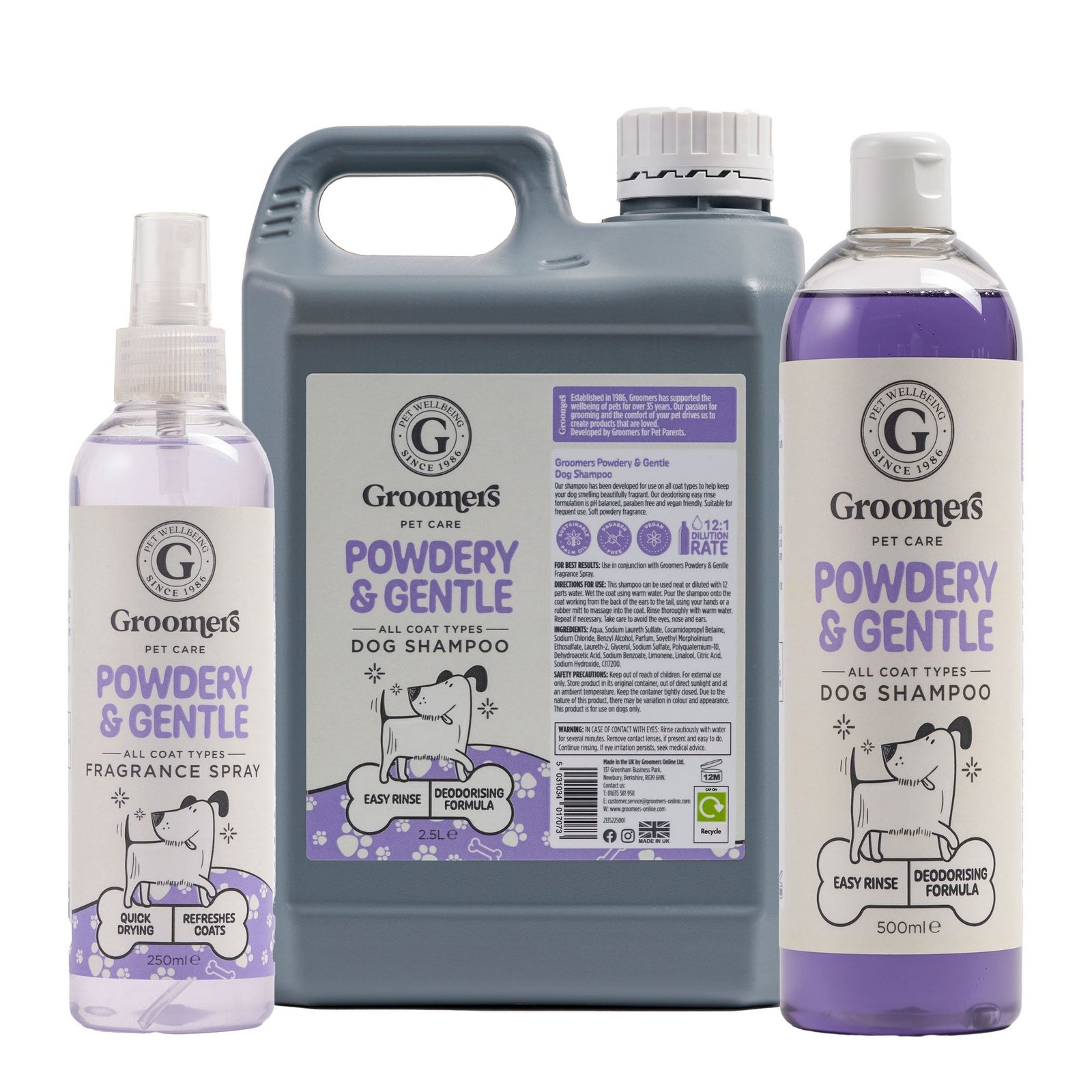 Groomers Powdery & Gentle Dog Shampoo