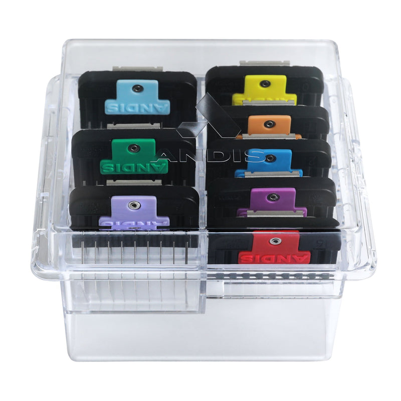 Andis Universal Stainless Steel Attachment Combs - 8 Piece Set