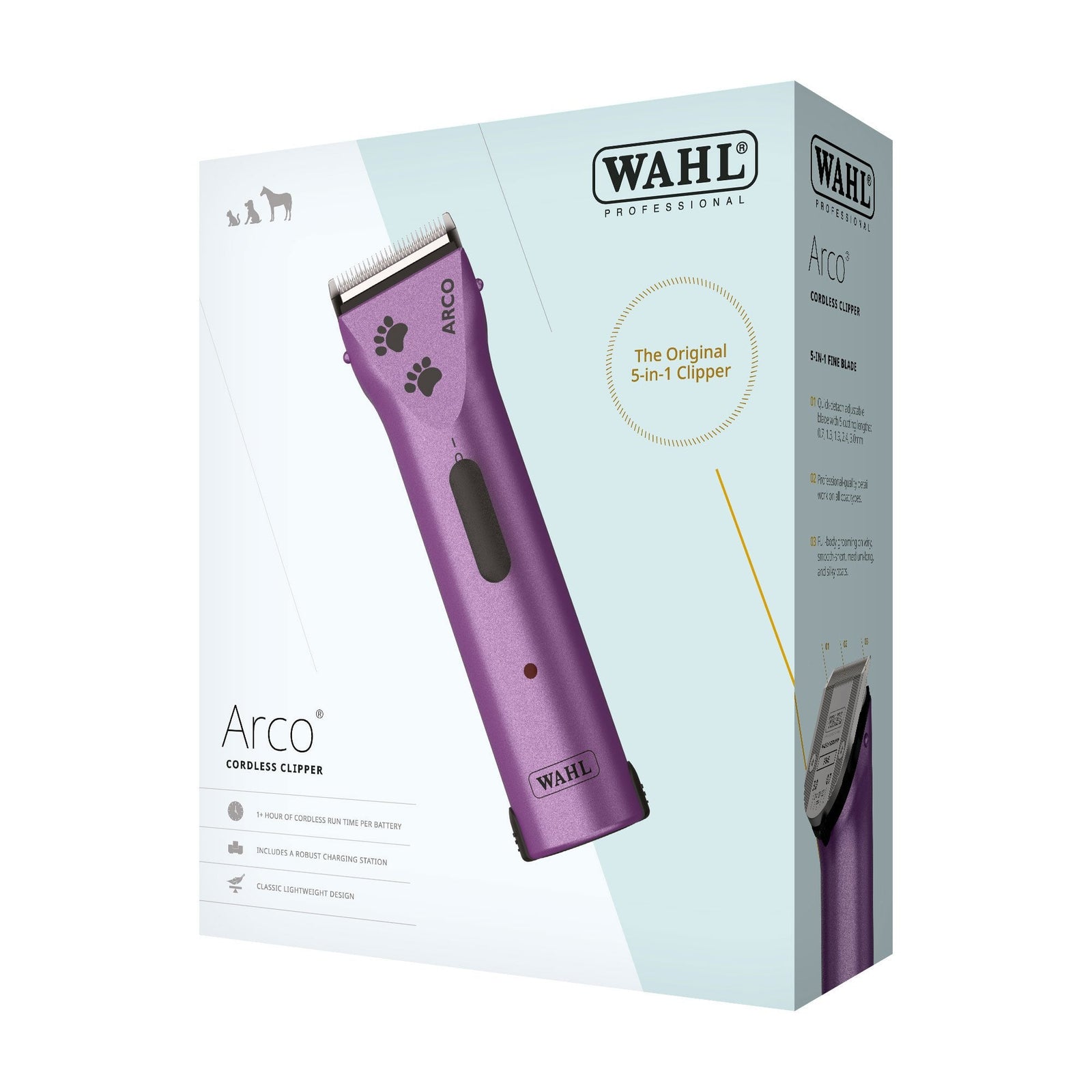 Wahl Arco Cordless Animal Clipper - Purple