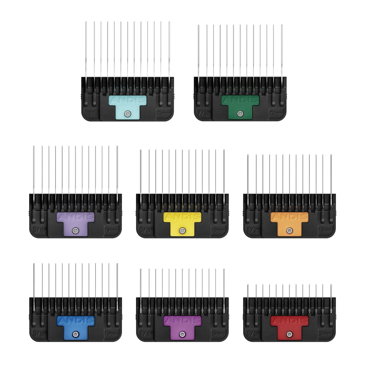 8 Piece Wide Blade Attachment Comb Set