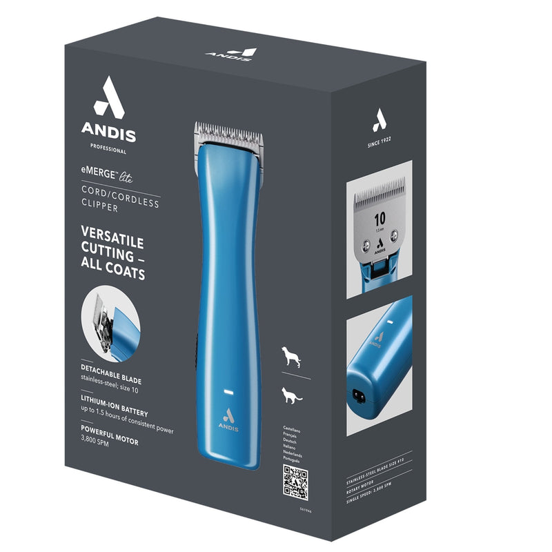Andis eMERGE Lite Clipper - Blue