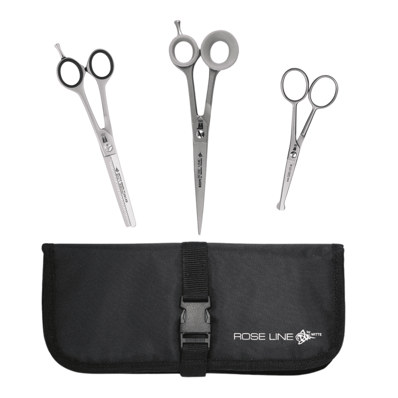 Roseline 3 Piece Scissor Set - Black