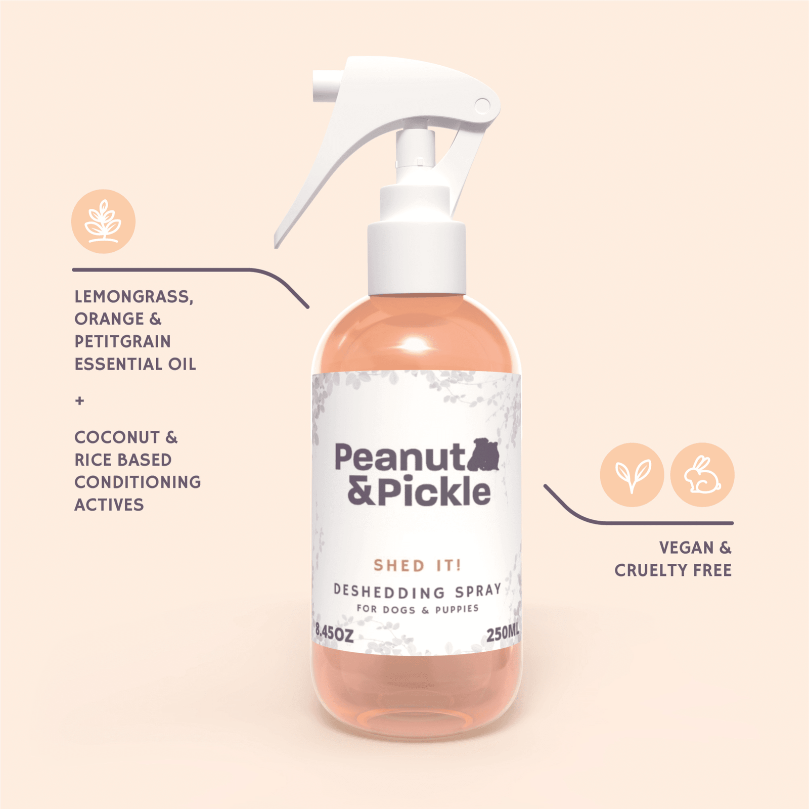 Peanut & Pickle Shed It Brushing Spray - 250ml