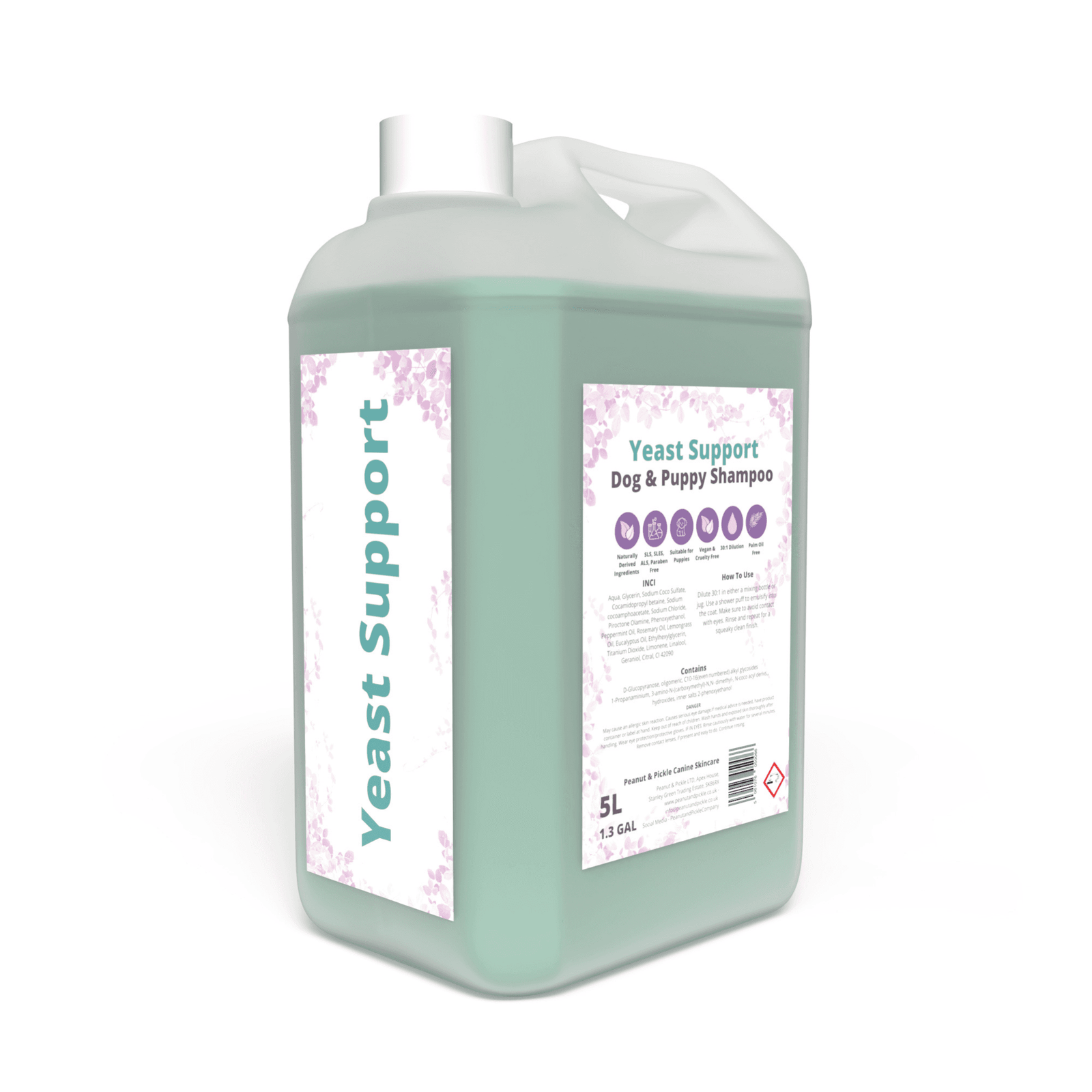 Peanut & Pickle Yeast Support Dog & Puppy Shampoo - 5L