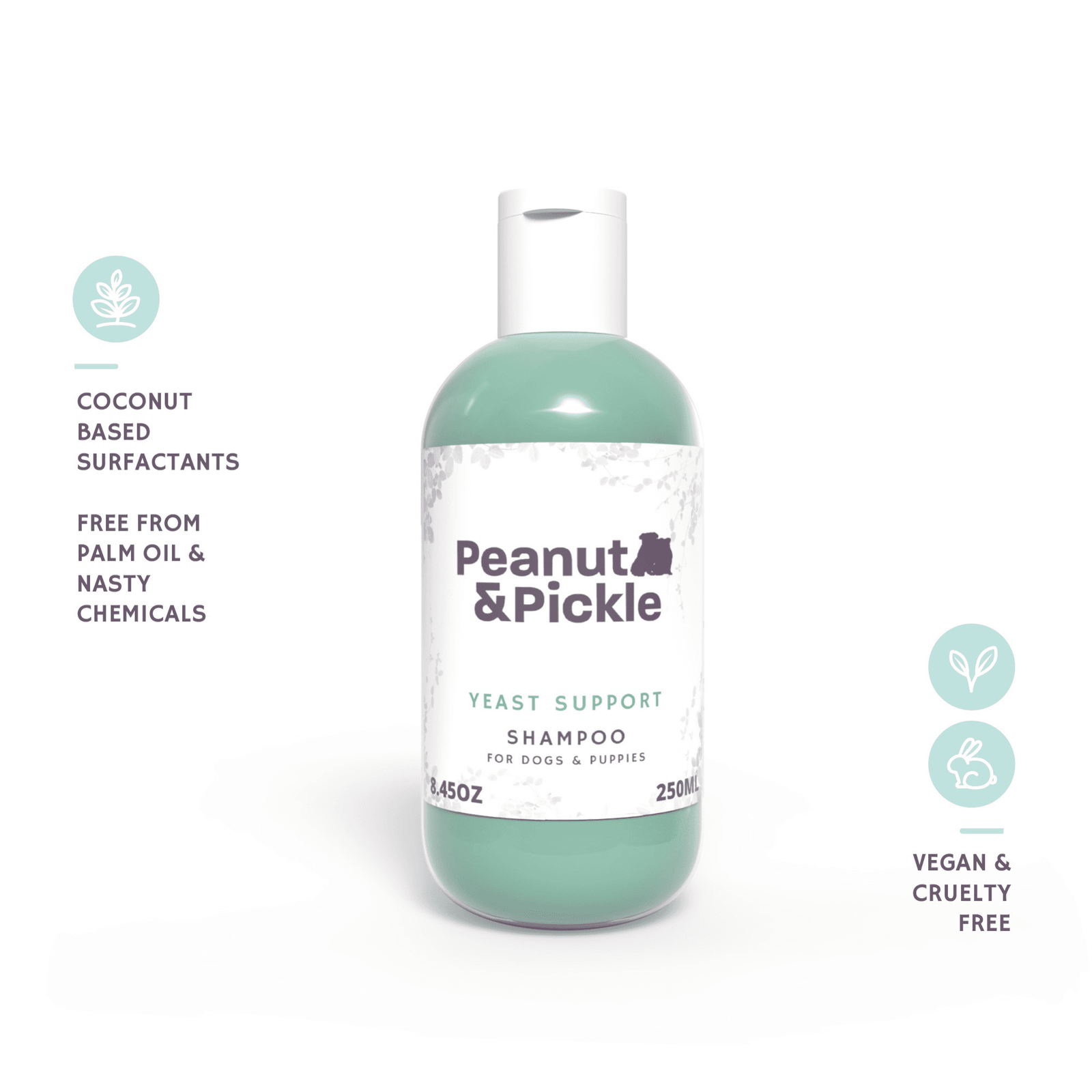 Peanut & Pickle Yeast Support Dog & Puppy Shampoo - 250ml